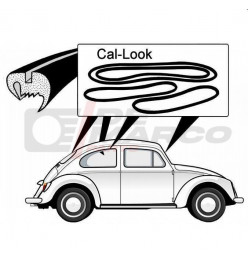 Window seal kit Cal-look for Beetle Sedan from 08/1957 to 07/1964 (4pcs)