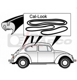 Window seal kit Cal-look for Beetle Sedan from 08/1964 to 07/1971, Mexico from 01/1978 and later (4pcs)