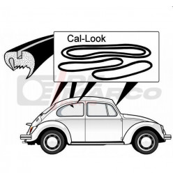Window seal kit Cal-look for Beetle Sedan from 08/1971 to 12/1977, Super Beetle 1302 Sedan (4pcs)