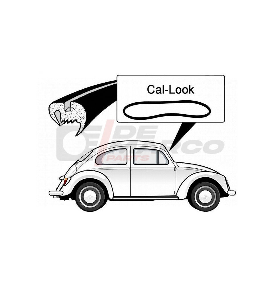 Windshield seal Cal-Look for Beetle Sedan from 08/1964 and later, Super Beetle 1302