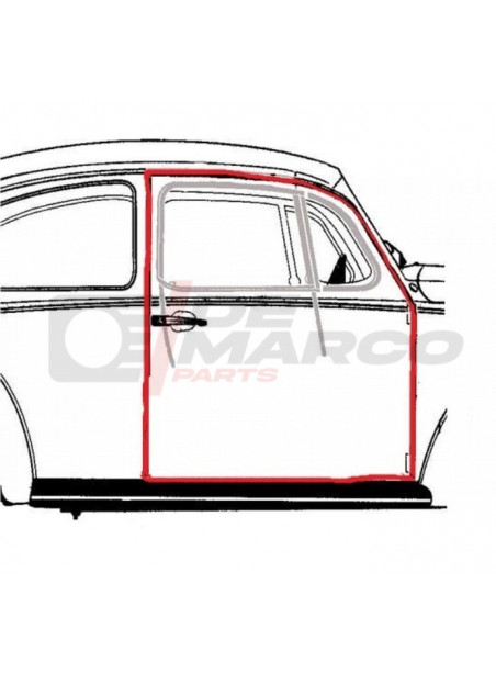 Door seal right Super Beetle, Beetle Sedan from 08/1966 and later