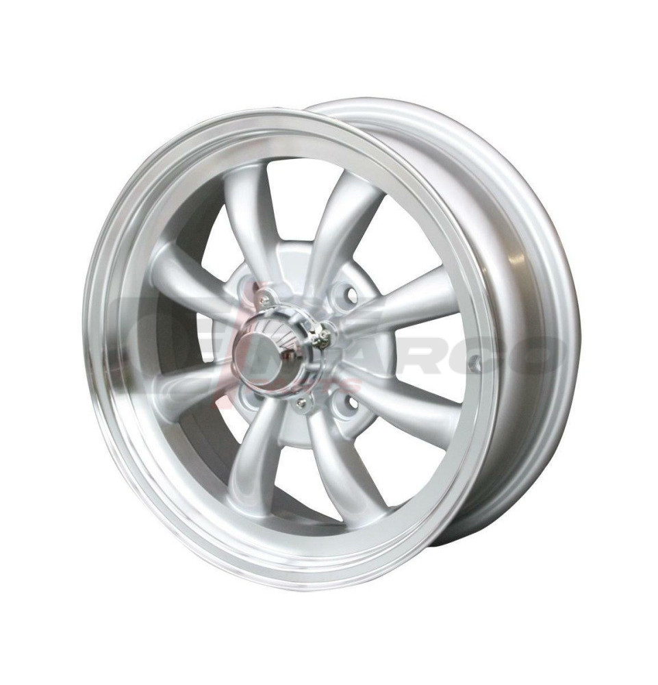 Cerchio ruota a 8 raggi in alluminio 4x130 5.5x15 ET+30 per Maggiolino, Maggiolone, Karmann Ghia, Type 3 (Alta qualità) Cerchio ruota a 8 raggi in alluminio 4x130 5.5x15 ET+30 per Maggiolino, Maggiolone, Karmann Ghia, Type 3 (Alta qualità)