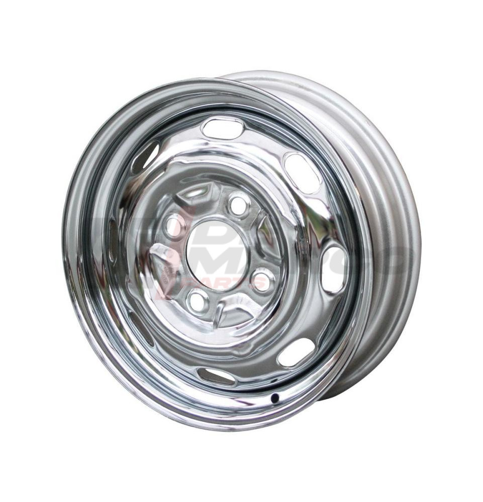Cerchio ruota cromato tipo originale 4x130 4.5x15 ET+45 per Maggiolino, Maggiolone, Buggy, Karmann Ghia, Type 3 Cerchio ruota cromato tipo originale 4x130 4.5x15 ET+45 per Maggiolino, Maggiolone, Buggy, Karmann Ghia, Type 3
