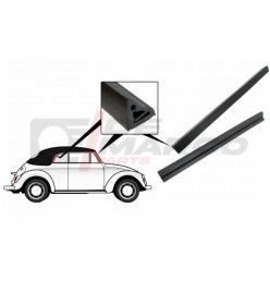 Seals door to window pillar and rear topframe as pair for Cabrio Beetle and Super Beetle 1302/1303 (Top Quality)