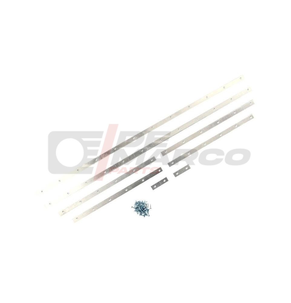 10 Pezzi Fissaggi Automatici Flexmo Per Guide Aeree - Portata 500 DaN, Larghezza Cinturino 25 Mm, Colore Grigio