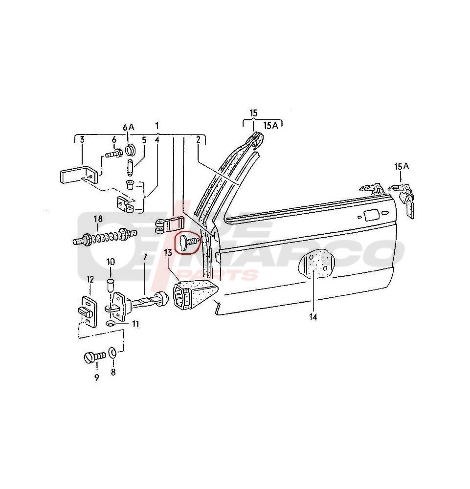 Clip Di Fissaggio Asta Cofano Skoda 1U0823570A - Set 4 Pezzi Per Octavia E Fabia 2004-2013