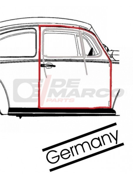 Door seal right Super Beetle, Beetle Sedan from 08/1966 and later (Top Quality)