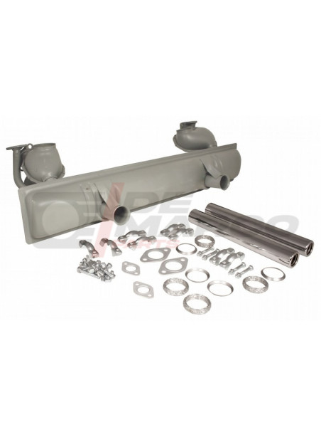 Exhaust complete kit 1.3/1.5/1.6cc for Beetle, Super Beetle, Buggy and Karmann Ghia