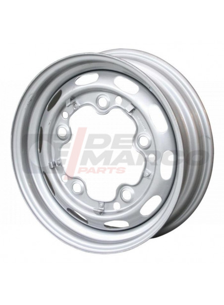 Cerchio ruota grigio tipo originale 5x205 4.5x15 ET+25 per Maggiolino, Buggy, Pescaccia, KG, Type 3, Bus T1, T2, Porsche 356