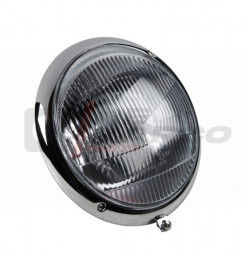 European headlight assembly, for Beetle up to 07/1967, Porsche 356 from 08/1950 to 04/1965