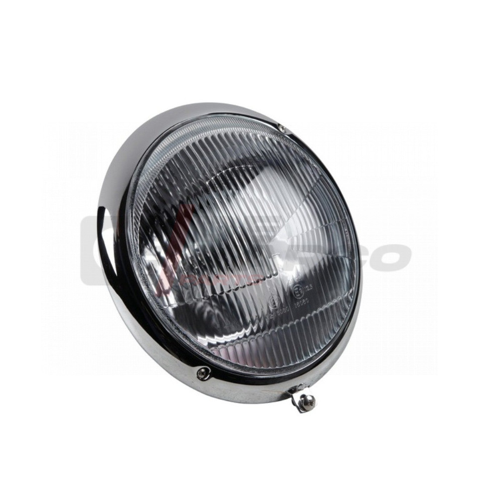 European headlight assembly, for Beetle up to 07/1967, Porsche 356 from 08/1950 to 04/1965