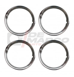 Juego de 4 anillos de adorno de acero inoxidable para llantas de 13''