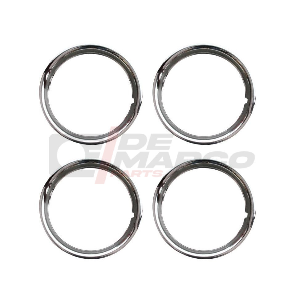 Juego de 4 anillos de adorno de acero inoxidable para llantas de 13''