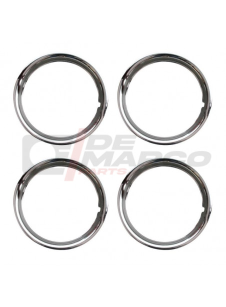 Juego de 4 anillos de adorno de acero inoxidable para llantas de 13''