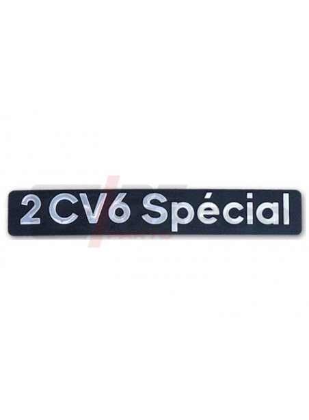 Stemma in metallo adesivo portellone posteriore 2CV6 SPECIAL