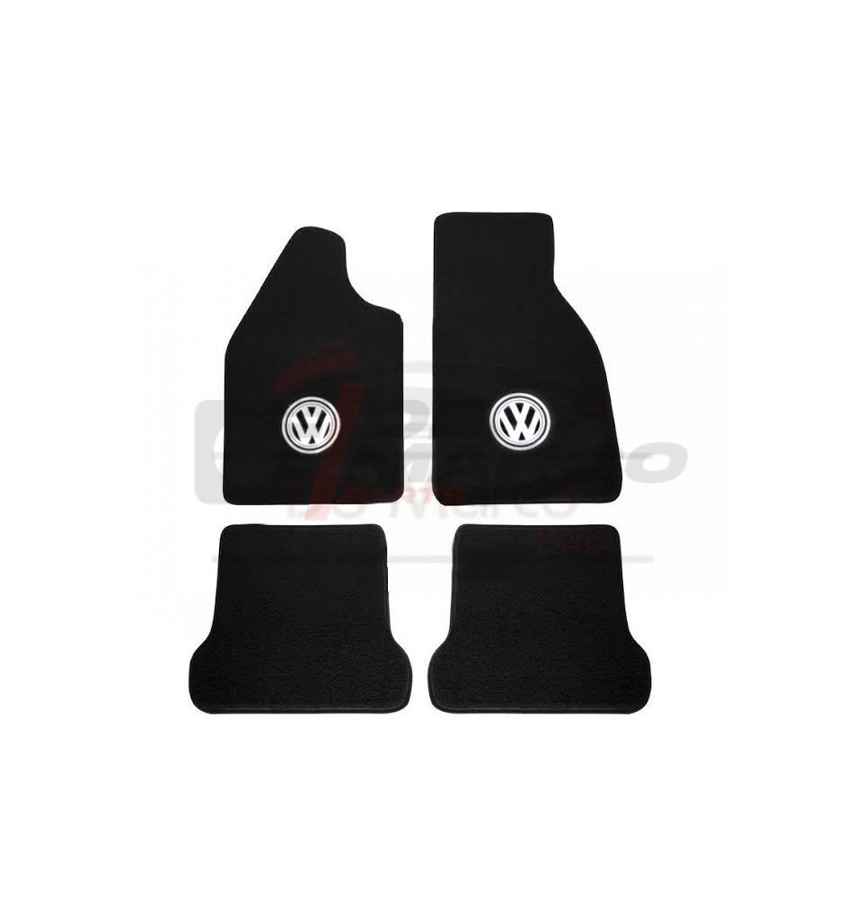 Set tappeti moquette nera con logo per Maggiolino, Maggiolone, Buggy (Alta  Qualita')