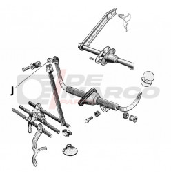 Snodo bielletta leva cambio, per Citroen 2CV, Dyane, Mehari, Ami 6/8