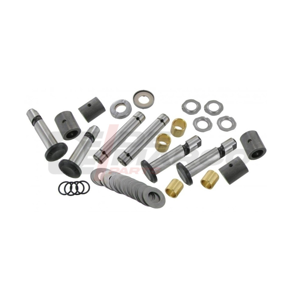 Complete spindle repair kit for vintage Volkswagen vehicles. Complete kit for both sides. Complete spindle repair kit for vintage Volkswagen vehicles. Complete kit for both sides.