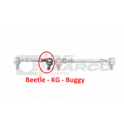 Testina sterzo interna sinistra per veicoli d'epoca Volkswagen. Filettatura destra M10.