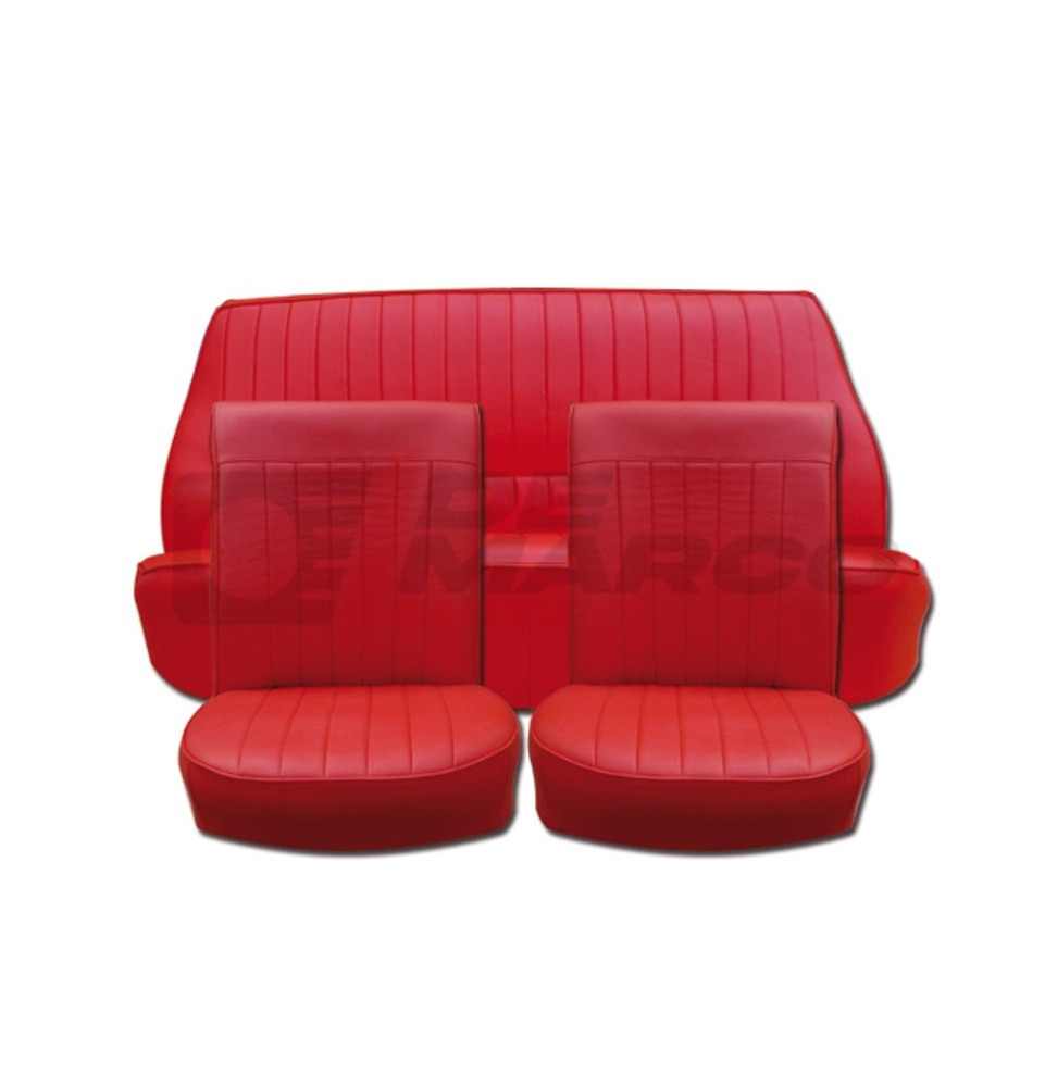 Juego Fundas Asiento Vinilo Rojo Renault Dauphine