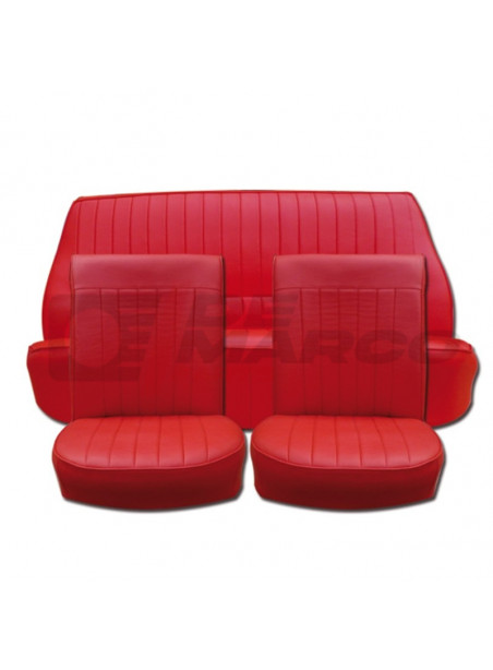Juego Fundas Asiento Vinilo Rojo Renault Dauphine