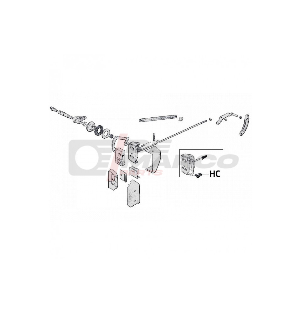 Demi guidon Haut alu tube 50 mm bracelet Suzuki GSX R 600 750 1000