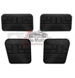 Door lining vinyl black (4 pieces) for Renault 4