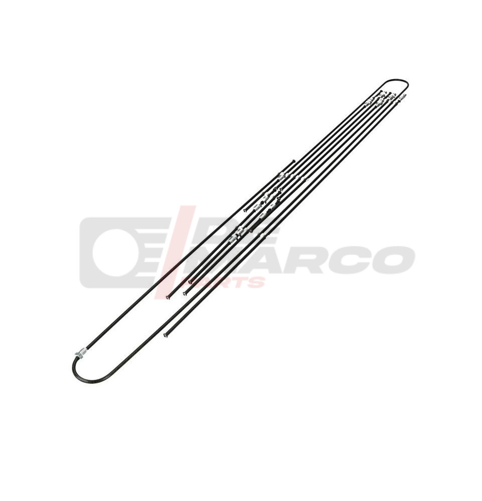Kit de 7 latiguillos de freno rígidos para Renault 4 desde 1971 en adelante
