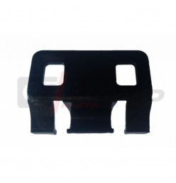 Black plastic support for fixing the rear parcel shelf on the Renault 4