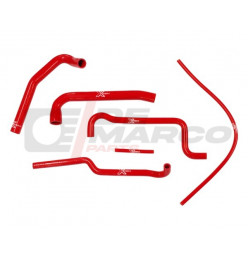 Red silicone cooling hose kit for Renault 4 956-1108cc