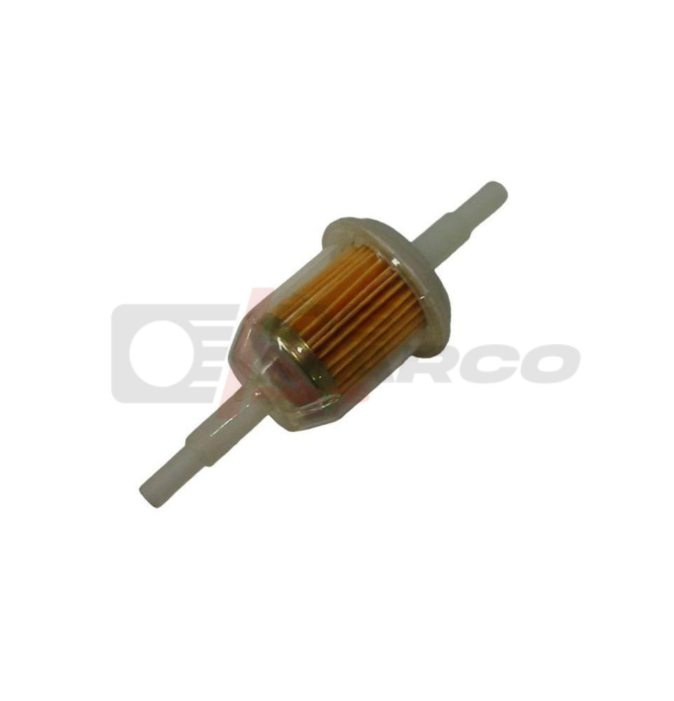 Fuel filter universal from plastic,for fuel hose with 5-7mm inside diameter