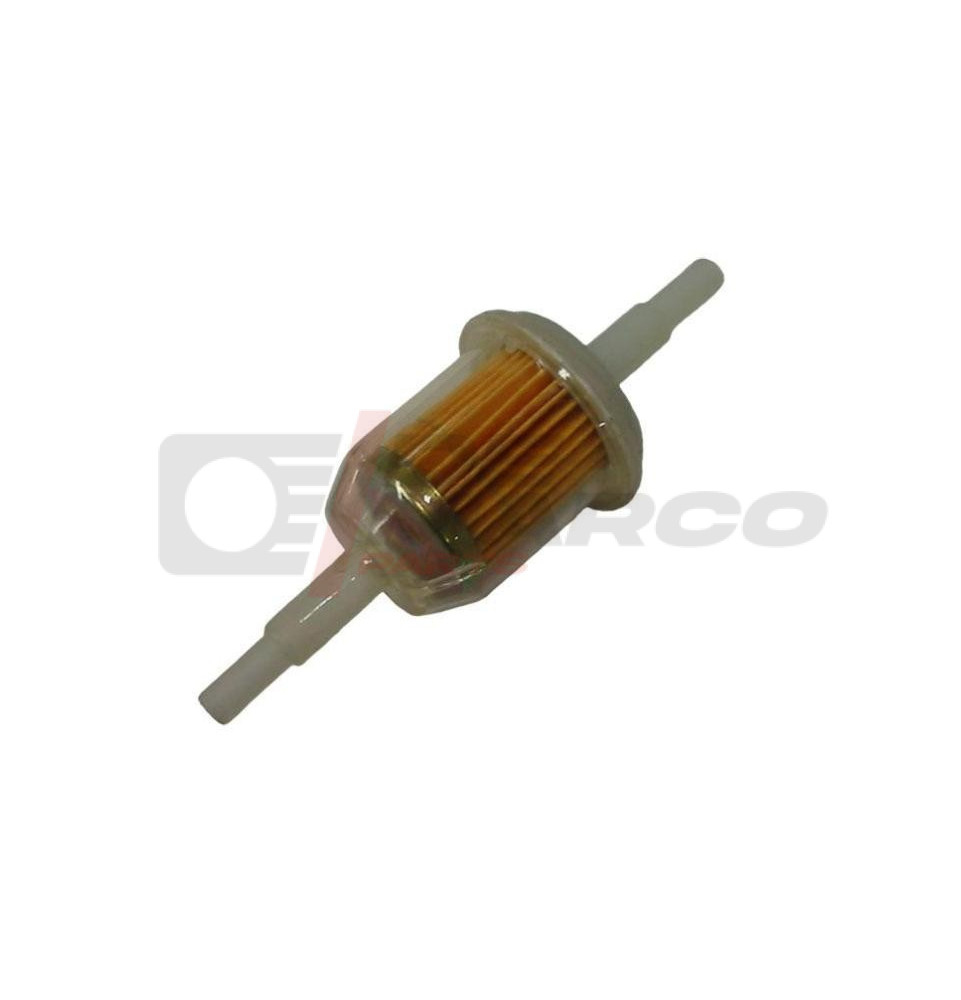 Filtro de gasolina de plástico para mangueras con un diámetro interior de 5 a 7 mm