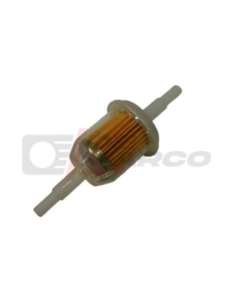 Fuel filter universal from plastic,for fuel hose with 5-7mm inside diameter