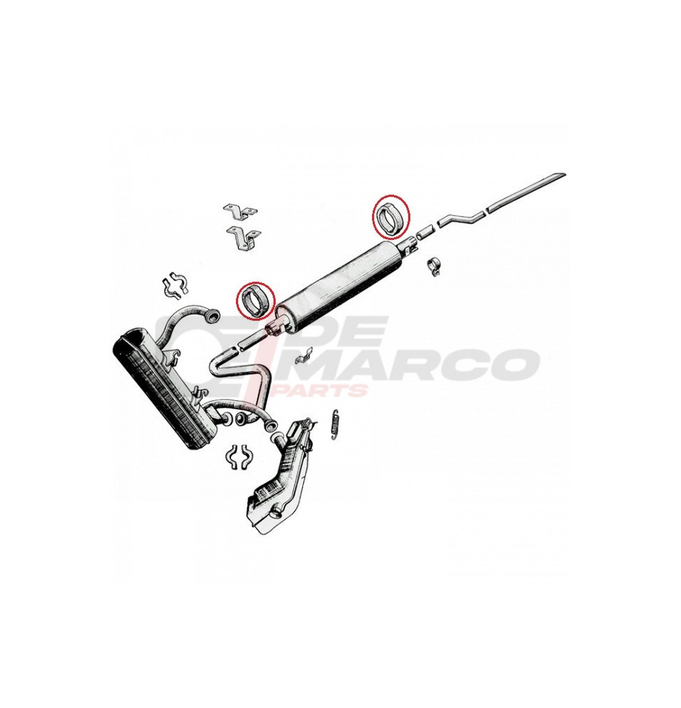 Febi Bilstein 15714 Anillo De Soporte Para Silenciador – Compatible Con Ford Ka E Ikon (Hecho En Alemania)