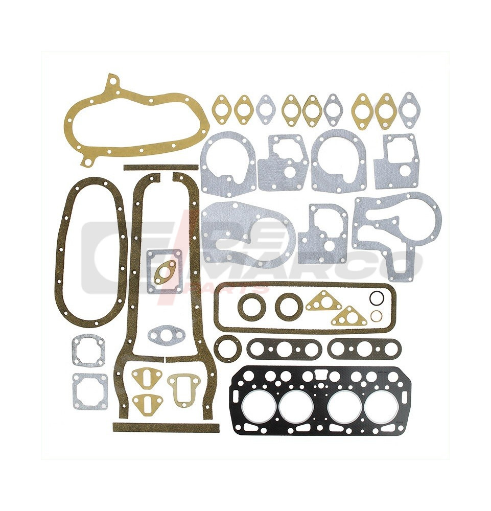 Juego completo de juntas de motor, Renault Dauphinoise, 4CV, Estafette, Juva 4 Juego completo de juntas de motor, Renault Dauphinoise, 4CV, Estafette, Juva 4