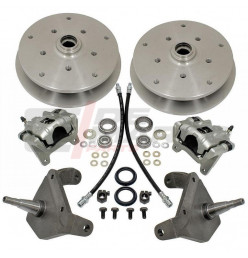 Kit freni a disco 5x205 e 5x130, perni fusi abbassati, Maggiolino fino al 07/1965, Karmann Ghia