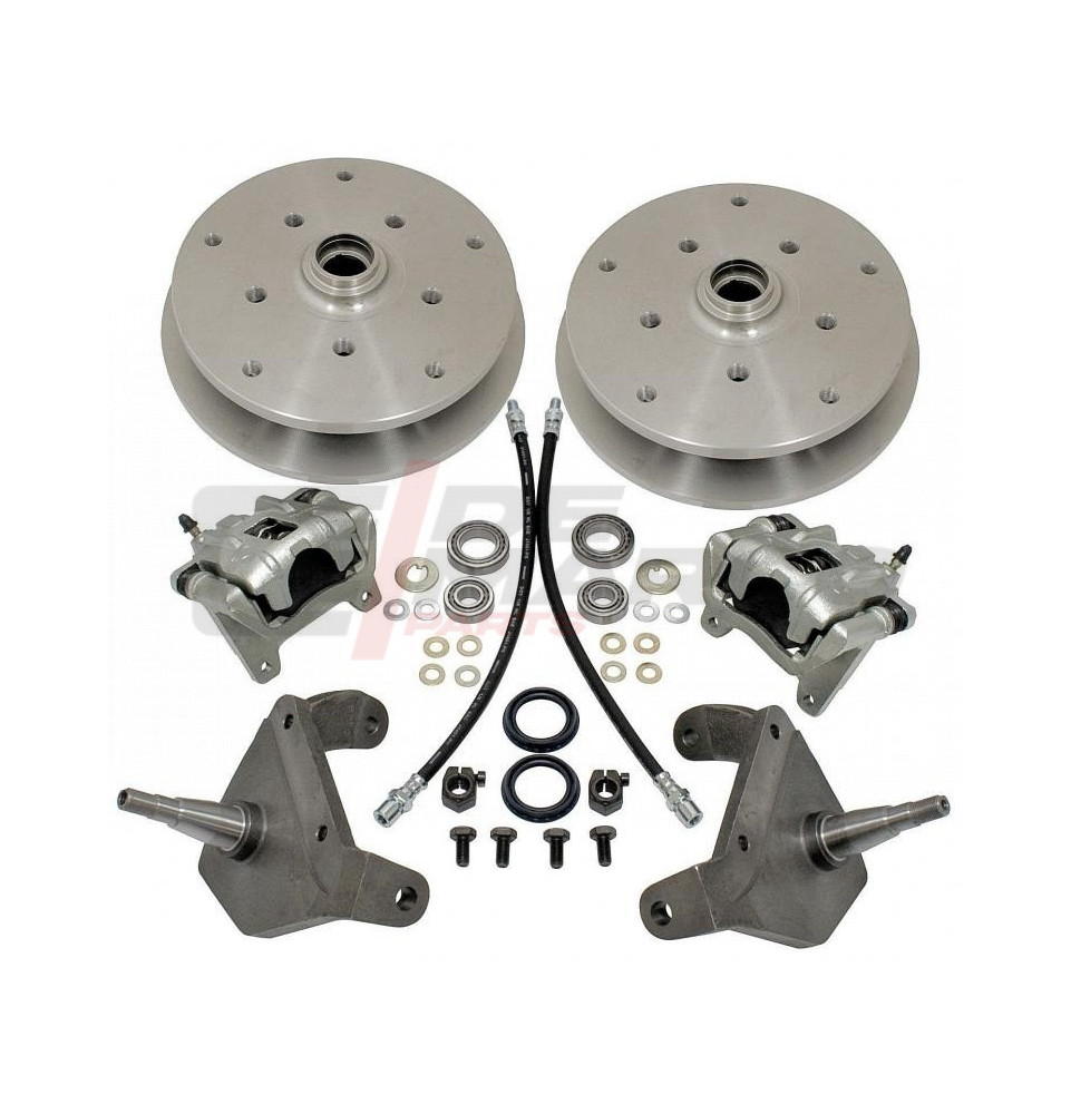 Kit freni a disco 5x205 e 5x130, perni fusi abbassati, Maggiolino fino al 07/1965, Karmann Ghia