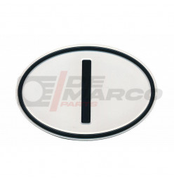 Placa de identificación metálica Italia