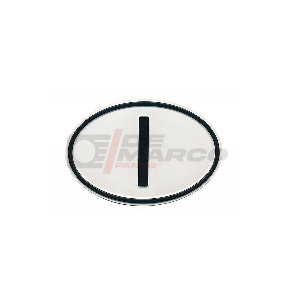 Targa in metallo identificativa Italia per auto d'epoca