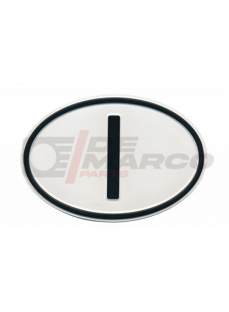Placa de identificación metálica Italia