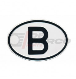 Placa de identificación metálica de Bélgica