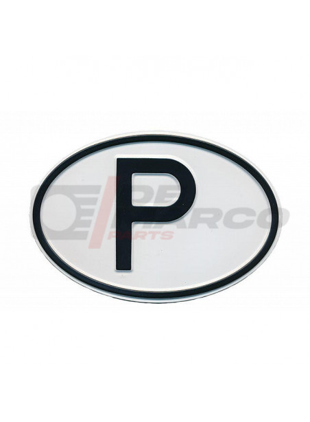 Placa de identificación metálica de Portugal
