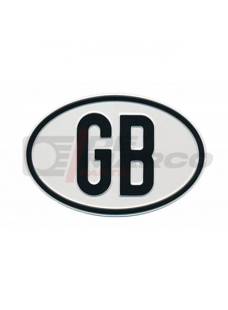 Placa de identificación metálica de Gran Bretaña