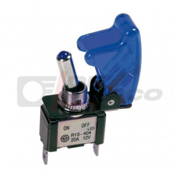 Interruptor de palanca de carreras con seguridad y luz LED azul
