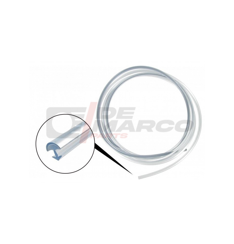 GUARNIZIONE VETRI - MODANATURA CROMATA DAL 08/71- (1mt)