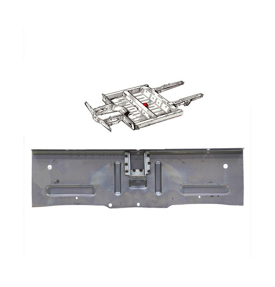 Panel central trasero del chasis del Renault 4