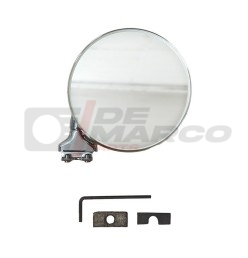 Espejo retrovisor exterior universal de metal cromado