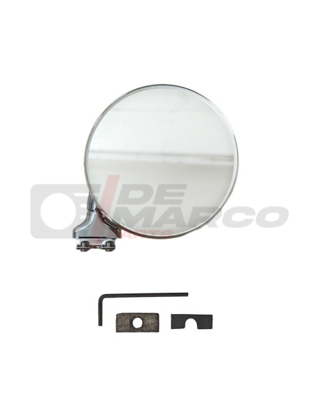 Espejo retrovisor exterior universal de metal cromado