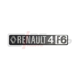 RENAULT 4 F6 Emblem