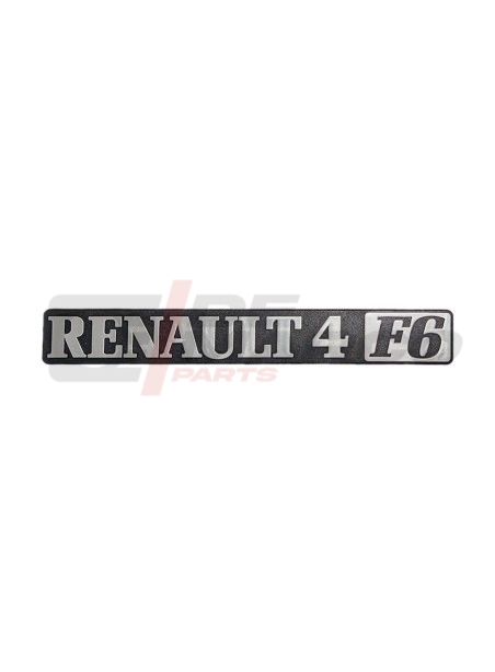 Scritta RENAULT 4 F6 2 Serie